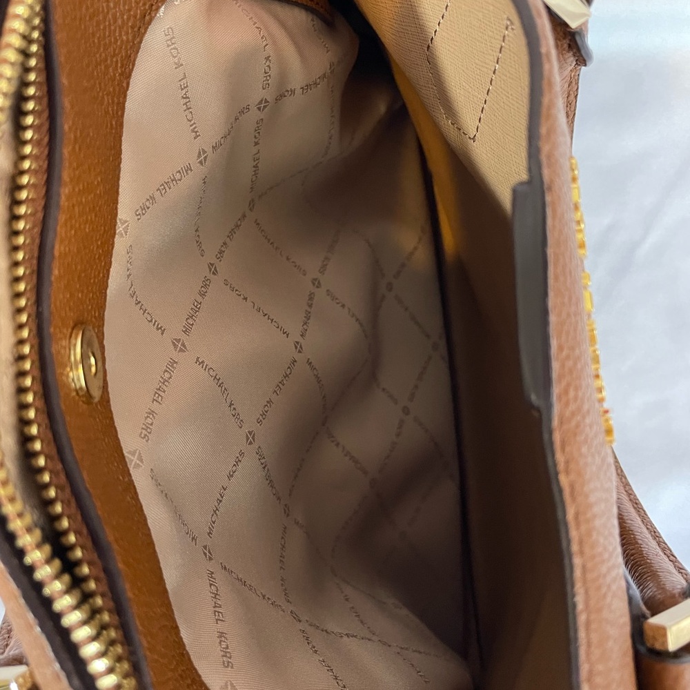 Michael Kors Tan Leather Satchel - Picture 6 of 13